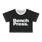 Bench Press. - Crop Tee AOP