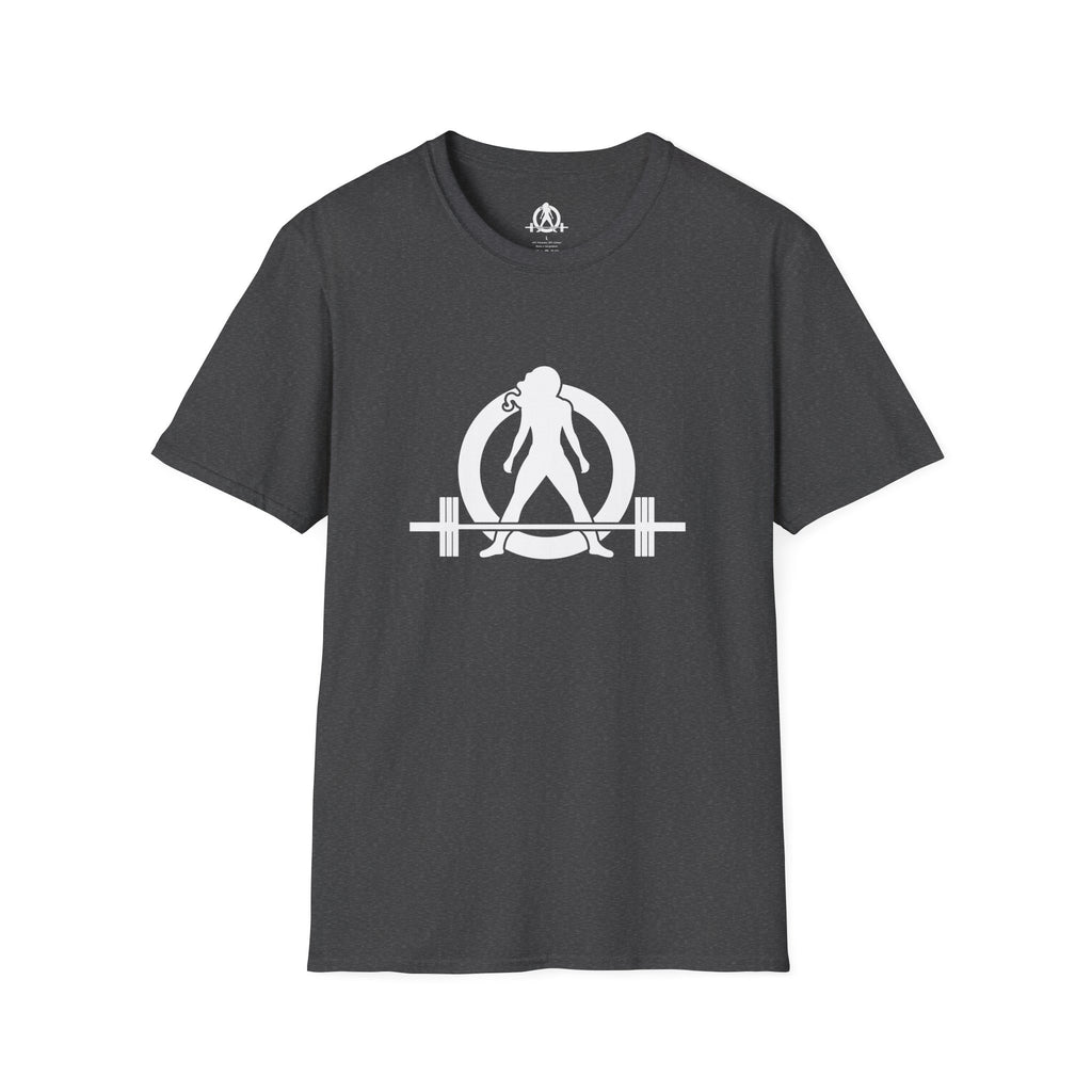 STRONG NOT SKINNY - Unisex Soft-style Tee - White Front & Back Logo