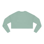Women's Cropped Sweatshirt - Classic Logo - Plain Back