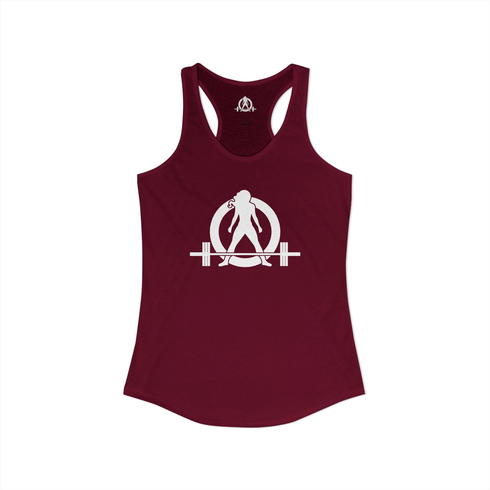 Everything Hurts & I'm Hungry - Women's Ideal Racerback Tank - White Print Front & Back