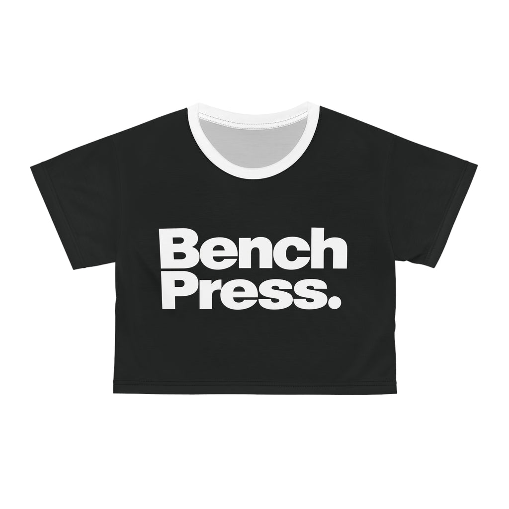 Bench Press. - Crop Tee AOP