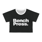 Bench Press. - Crop Tee AOP