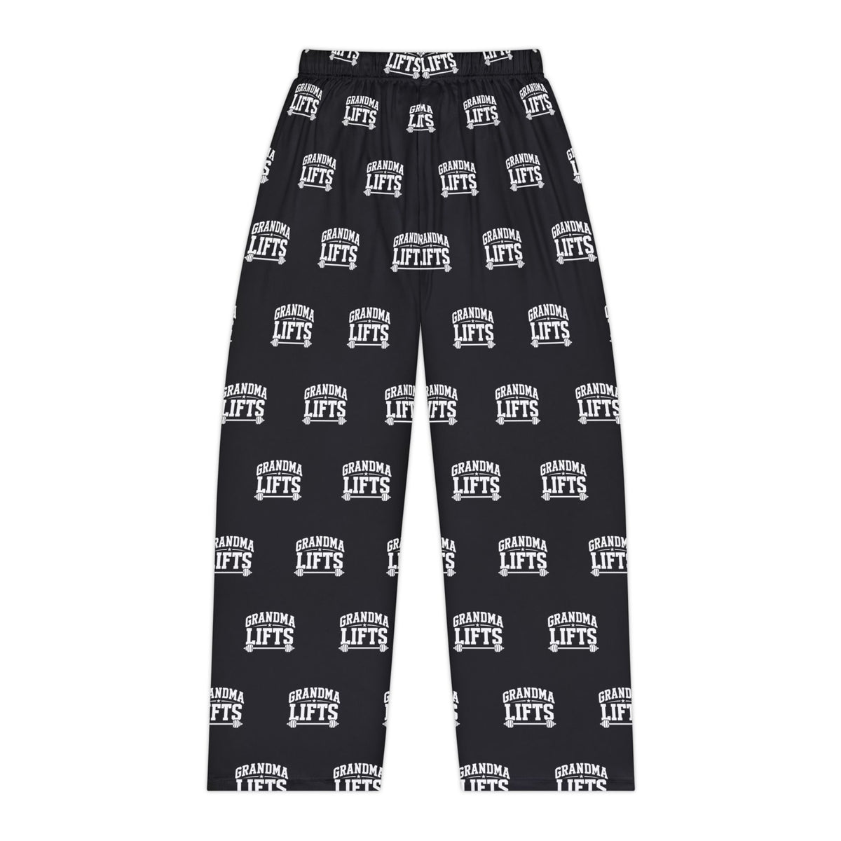 Grandma Lifts Women’s Pajama Pants — Black & White Logo