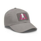 Distressed - Dad Hat with Leather Patch (Rectangle) - Color Font