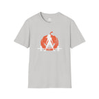 Halloween Pumpkin  - Unisex Softstyle T-Shirt - White Logo - Plain Back