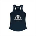 Cardio? Lift Weights Faster – Ideal Racerback Tank (Front & Back Print)