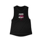 Mom Lifts Heavy – Women's Flowy Scoop Muscle Tank – Front Print
