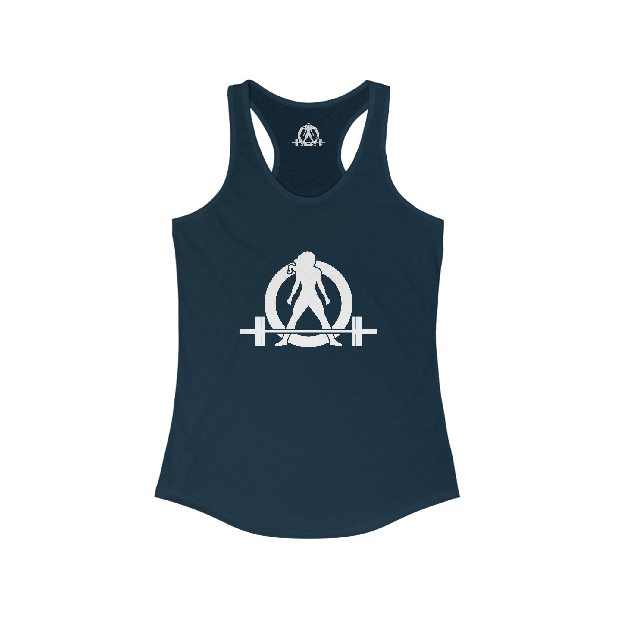 Strong Not Skinny - Women's Ideal Racerback Tank - Logo On Front & Back