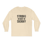 Strong Not Skinny  - Unisex Long Sleeve T-Shirt - Black Logo