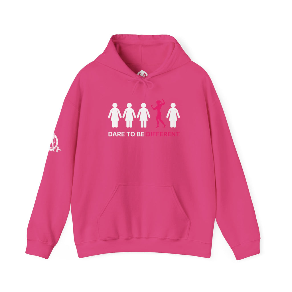 Dare To Be Different Flex - Unisex Heavy Blend Hooded Sweatshirt -  Print on Front & Plain Back