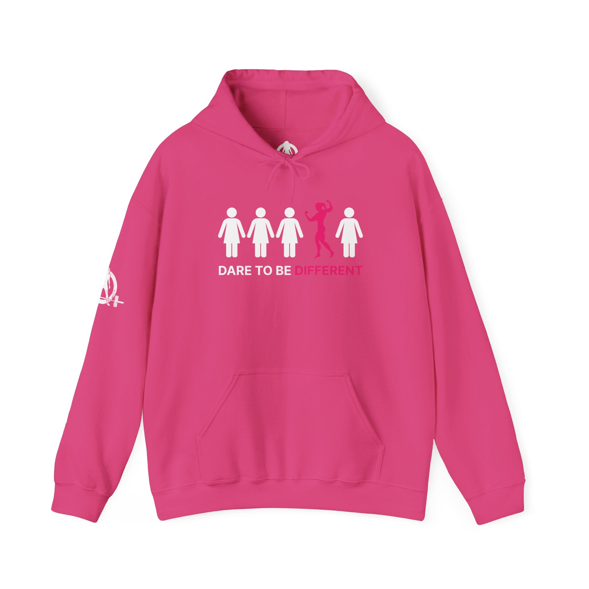 Dare To Be Different Flex - Unisex Heavy Blend Hooded Sweatshirt -  Print on Front & Plain Back