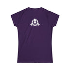 Lift Like A Girl - Women's Softstyle Tee - White Logo Main Front & Back