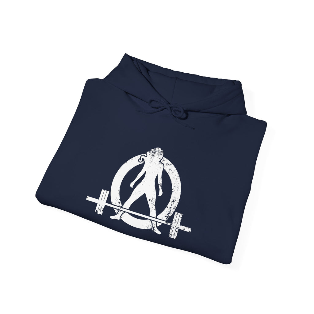 The Bar Is Loaded - Unisex Heavy Blend Hooded Sweatshirt - White Logo