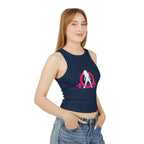 Women's Micro Rib Racer Tank Top - Classic Logo