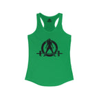 WWLW Distressed Logo Racerback Tank - Black Logo