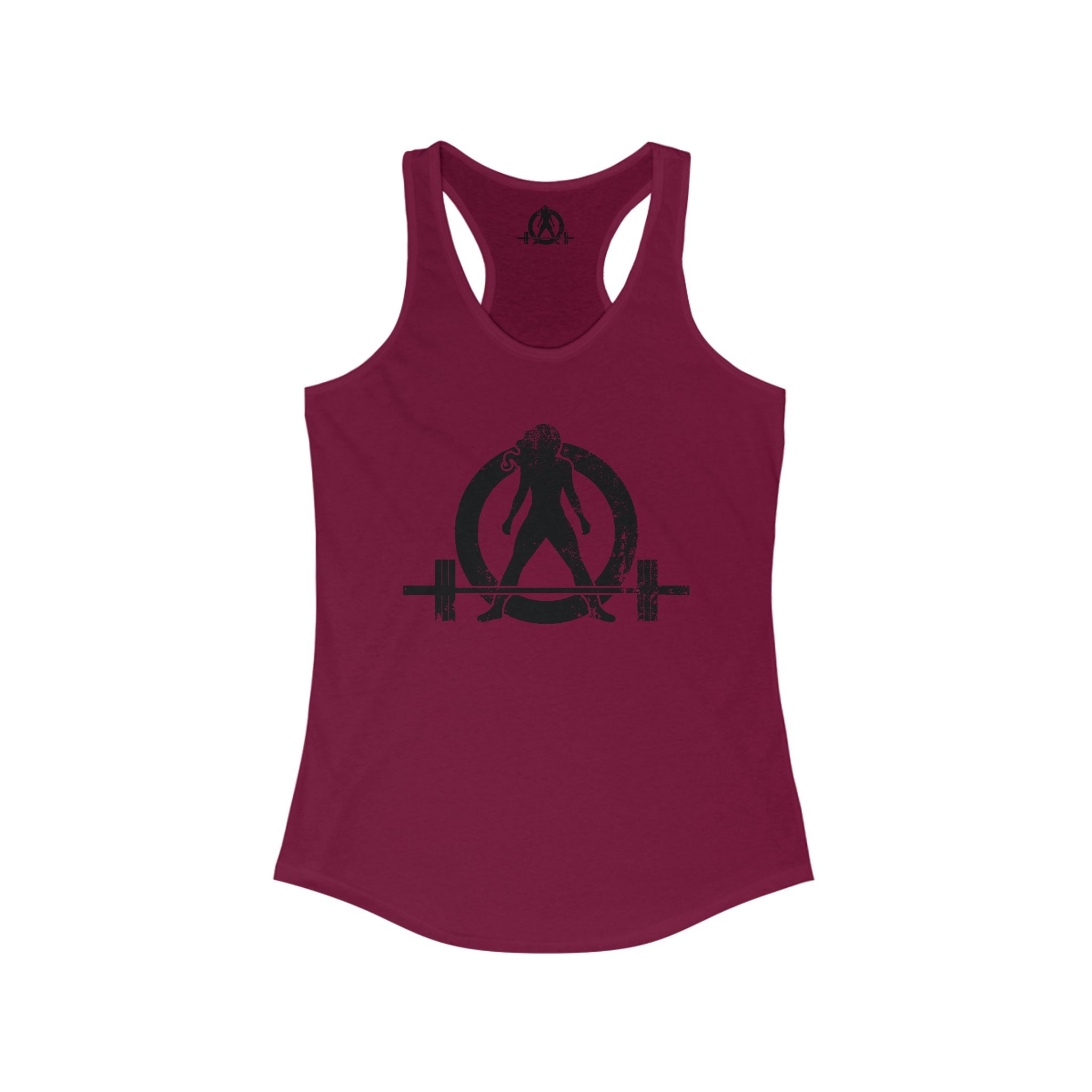 WWLW Distressed Logo Racerback Tank - Black Logo
