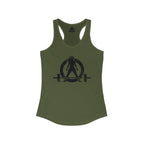 WWLW Distressed Logo Racerback Tank - Black Logo