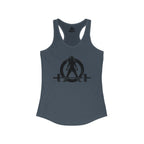 WWLW Distressed Logo Racerback Tank - Black Logo