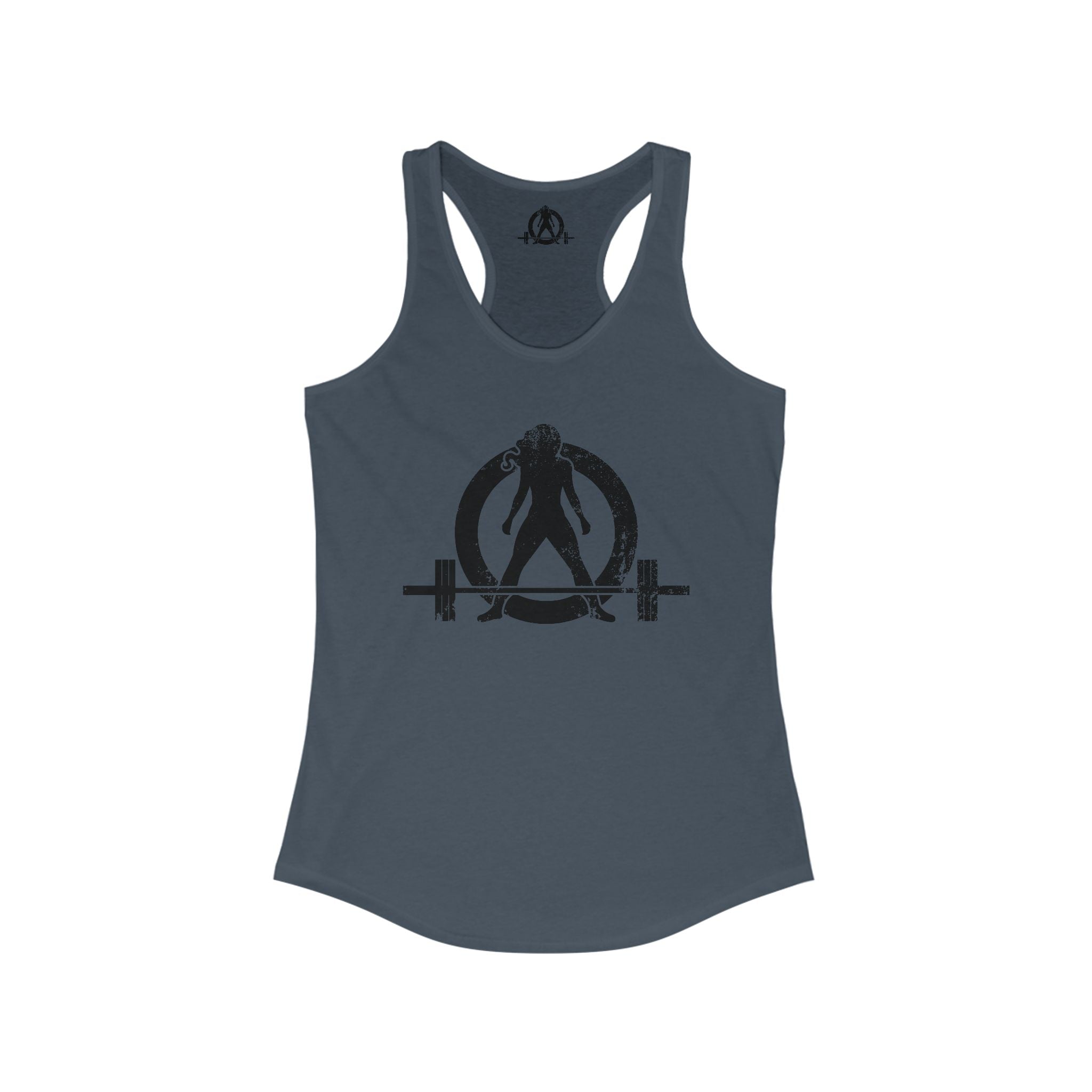 WWLW Distressed Logo Racerback Tank - Black Logo