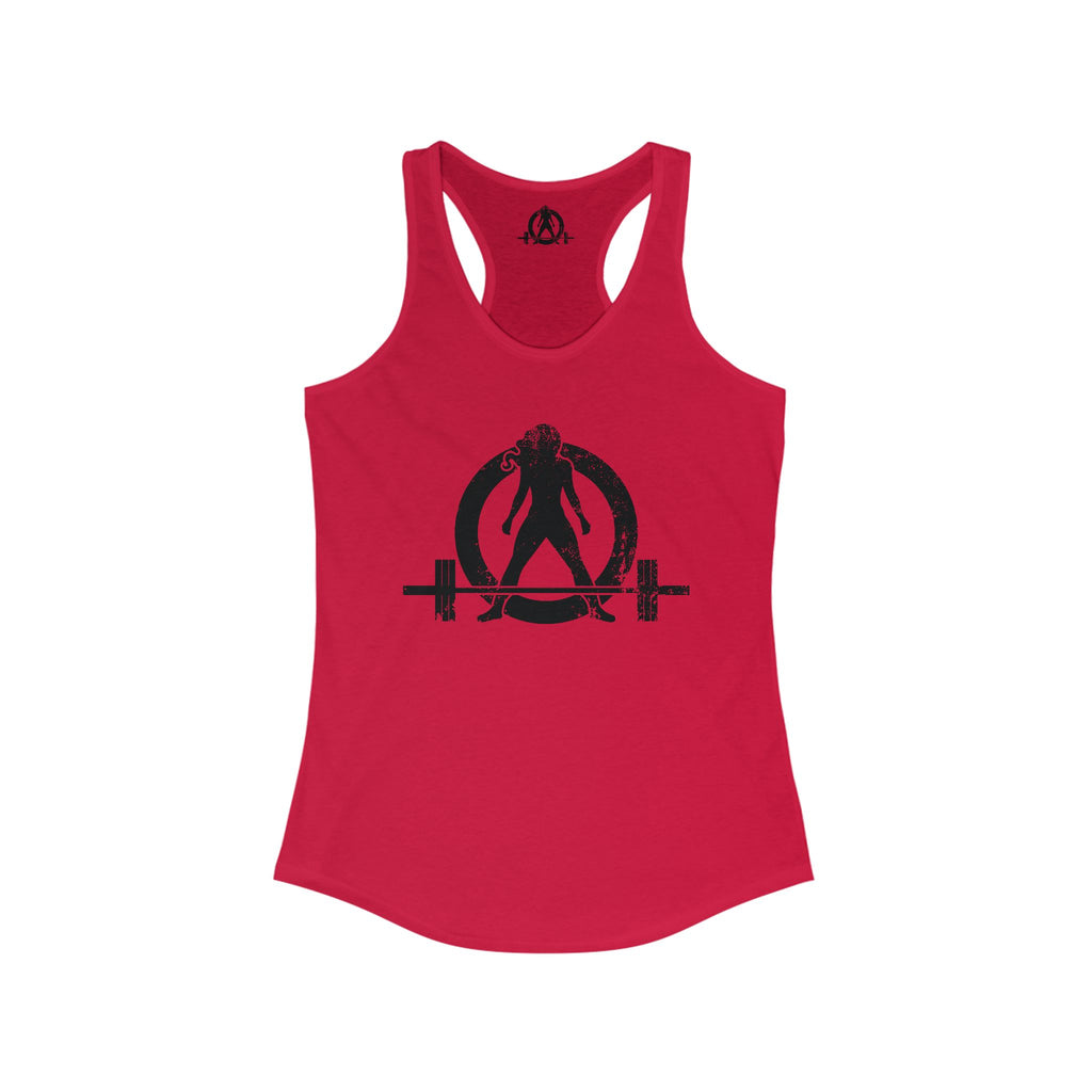 WWLW Distressed Logo Racerback Tank - Black Logo