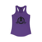 WWLW Distressed Logo Racerback Tank - Black Logo