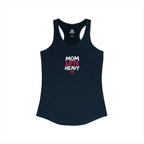 Mom Lifts Heavy – Women's Ideal Racerback Tank – Front Print