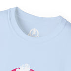 Distressed - Unisex Ultra Cotton Tee - Inverted Color Logo - Plain Back (BEST SELLER)