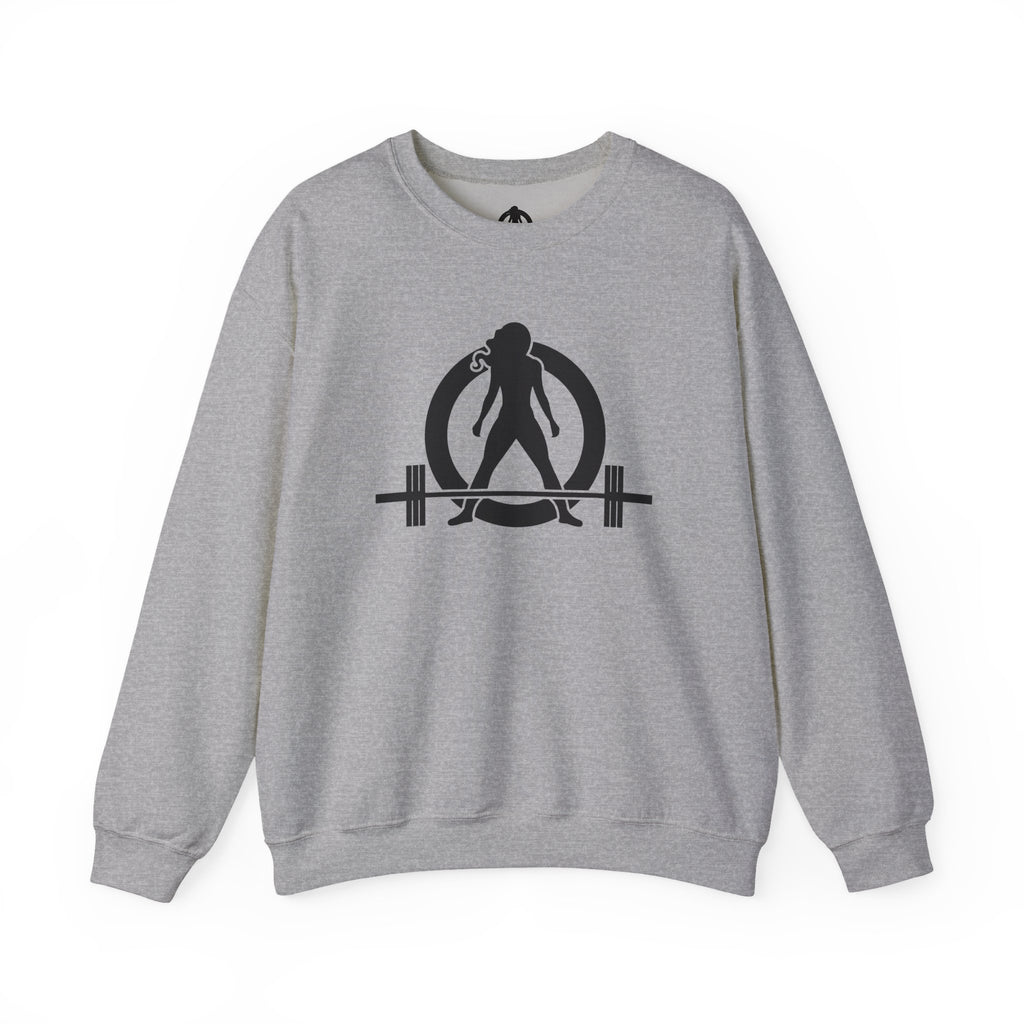 Grandma Lifts - Crewneck Sweatshirt — Front & Back Black Logo