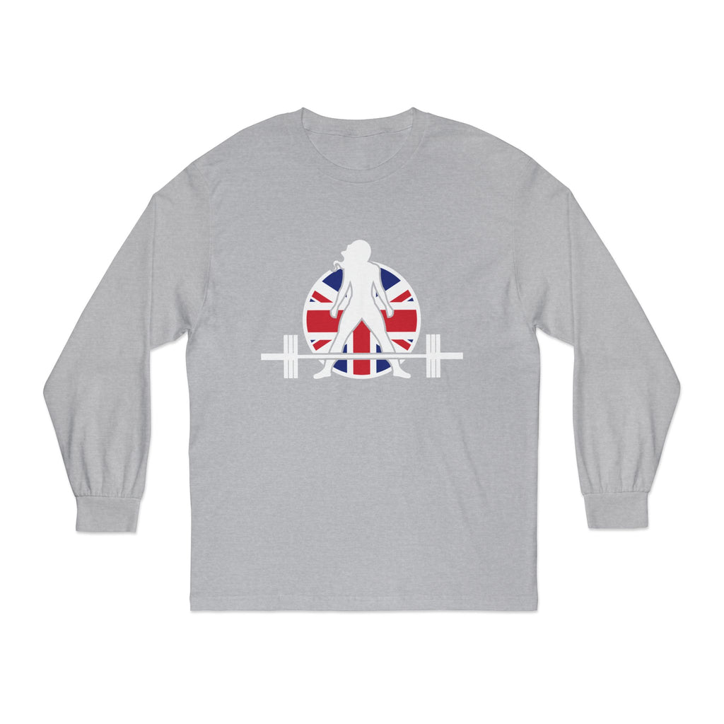 WWLW UK Logo - Unisex Long Sleeve T-Shirt - Black Logo Plain Back