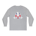 WWLW UK Logo - Unisex Long Sleeve T-Shirt - Black Logo Plain Back