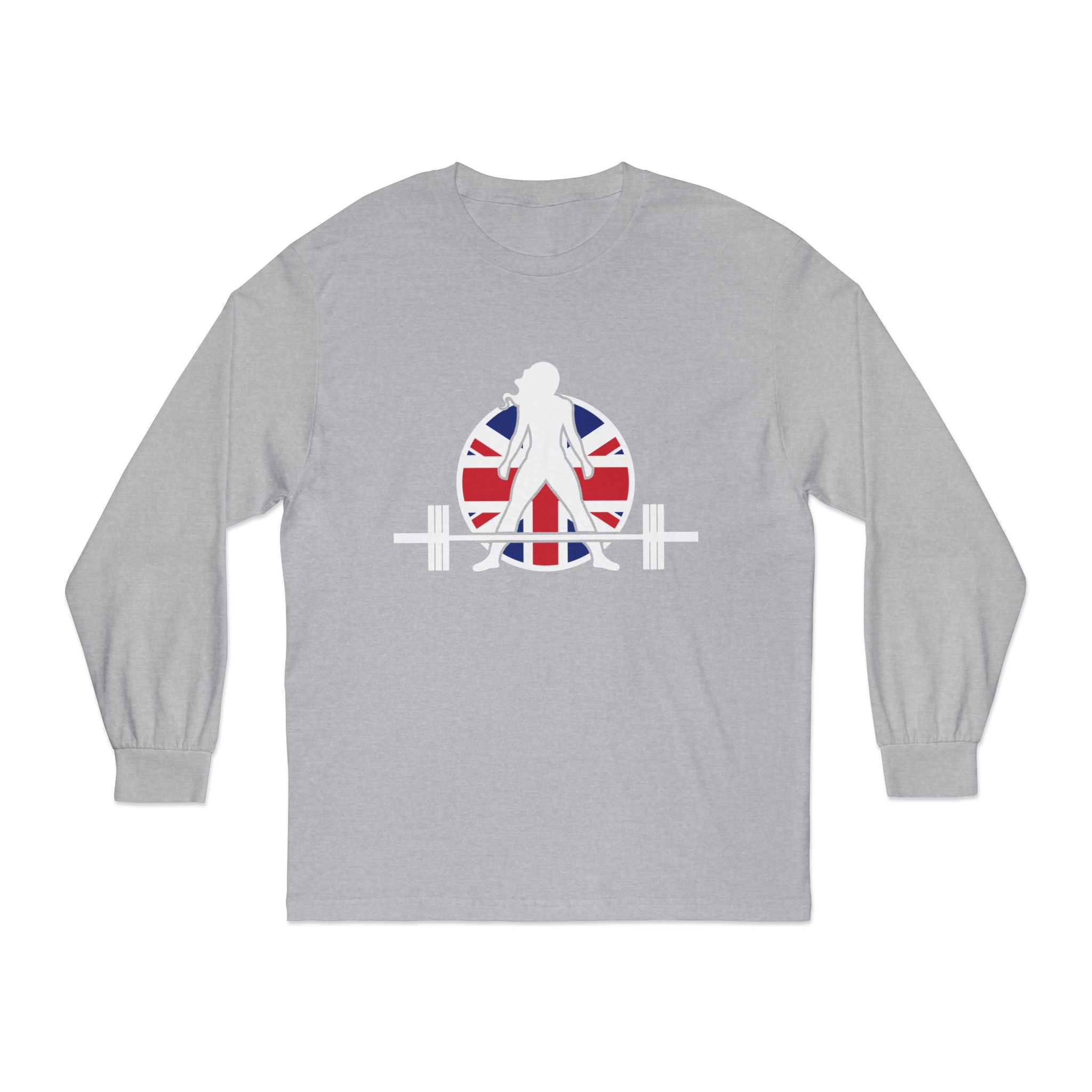 WWLW UK Logo - Unisex Long Sleeve T-Shirt - Black Logo Plain Back