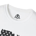 USA Barbell  - Unisex Softstyle T-Shirt - Black Logo - Plain Back