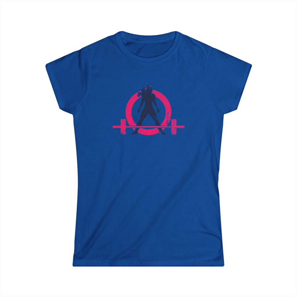 Strong Not Skinny - Women's Softstyle Tee - Distressed Color Logo Front & Back