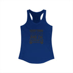 Everything Hurts & I'm Hungry - Women's Ideal Racerback Tank - Black Print Front & Back