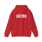 Goal Weight Strong AF - Unisex Heavy Blend Hooded Sweatshirt  - White Logo Front & Back