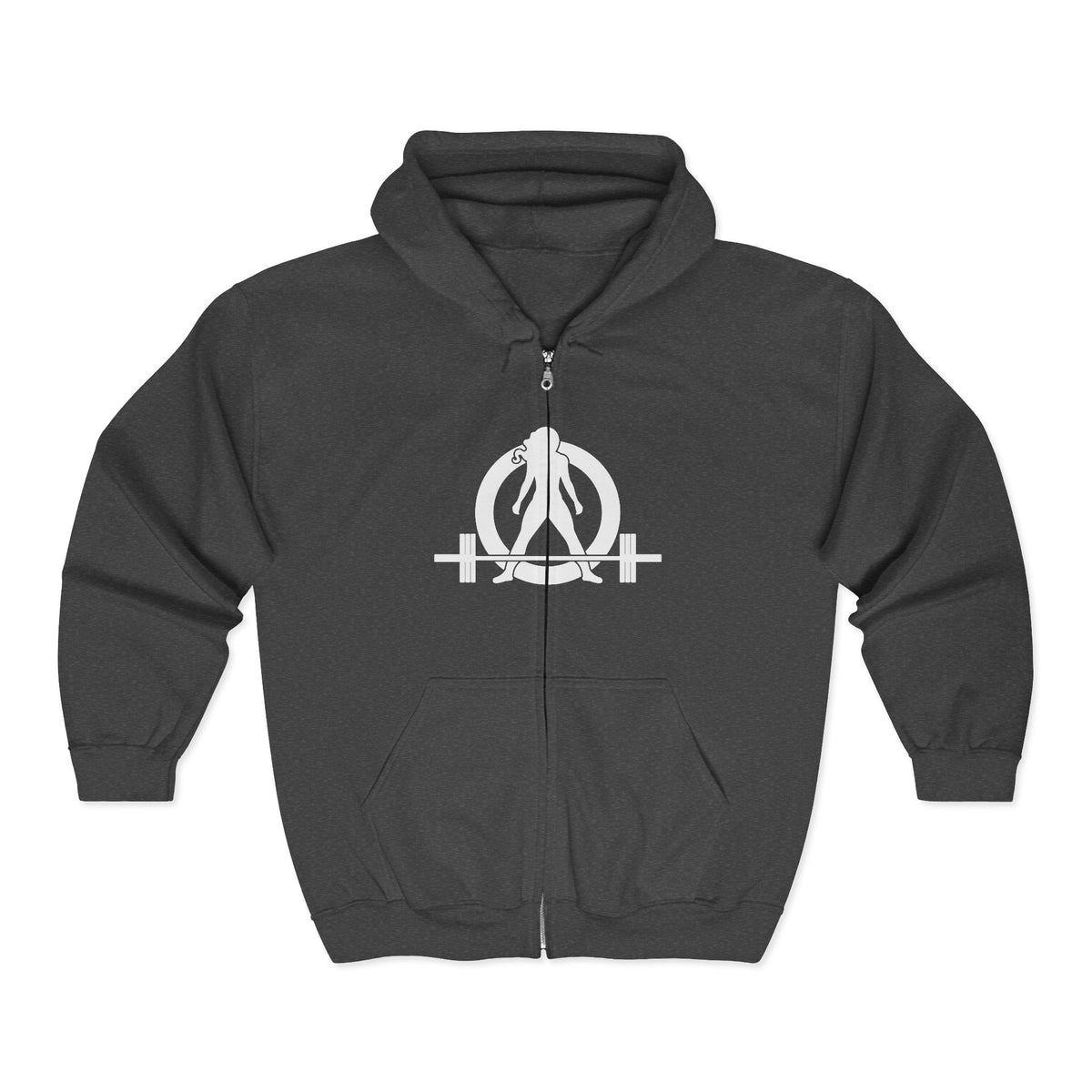 Strong Not Skinny - Unisex Heavy Blend™ Full Zip Hooded Sweatshirt – Front & Back Logo