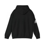 Lift Like.A Girl - Unisex Heavy Blend Hooded Sweatshirt - White Logo on Front & Right Sleeve
