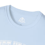 Lift Heavy Shit  - Unisex Softstyle T-Shirt - White Print on Front Plain Back