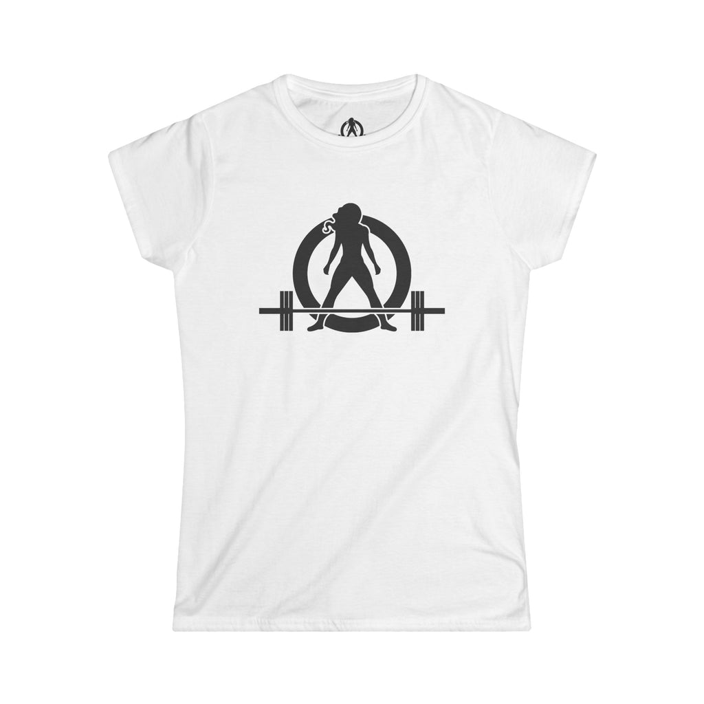 45 + 45 = 135 V1 - Women's Softstyle Tee - Black Logo on Front & Back