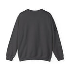 She is STRONG - Unisex Heavy Blend™ Crewneck Sweatshirt - Front Black Logo - Plain Back