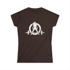 Strong Is Beautiful - Distressed White Logo - Women's Softstyle Tee (BEST SELLER)