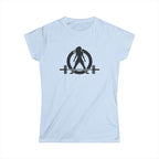 Goal Weight Strong AF - Women's Softstyle Tee - Black Print on Front & Back