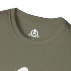 STRONG NOT SKINNY - Unisex Soft-style Tee - White Front & Back Logo