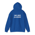 The Bar Is Loaded - Unisex Heavy Blend Hooded Sweatshirt - White Logo