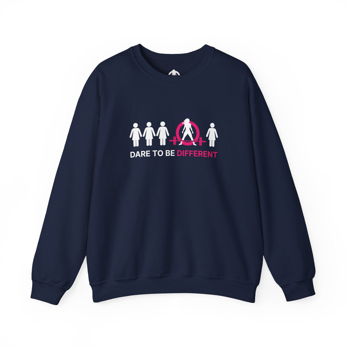 Dare To Be Different - Deadlift - Unisex Heavy Blend™ Crewneck Sweatshirt - Front Logo Plain Back
