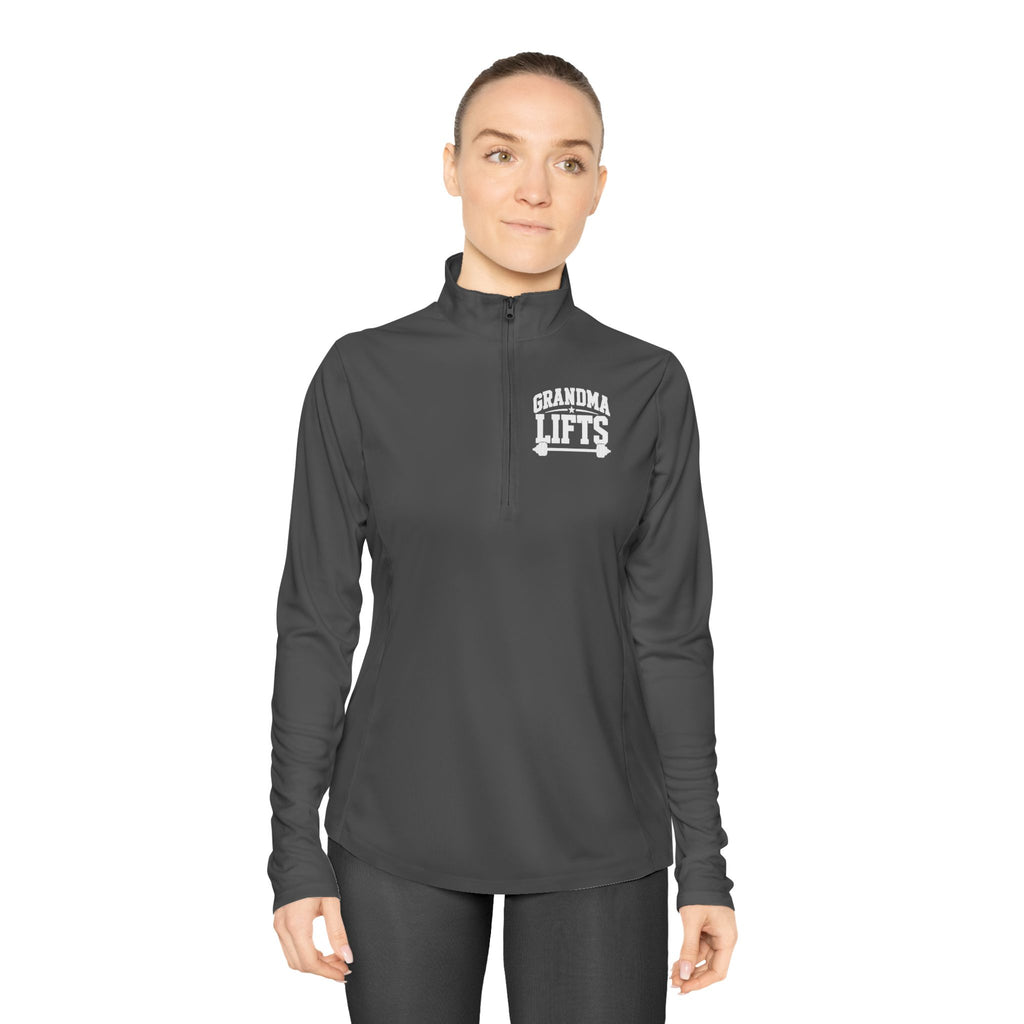 Grandma Lifts - Ladies Quarter-Zip Athletic Pullover