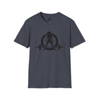 Iron Sharpens Iron - Unisex Softstyle T-Shirt - Black Logo Front & Back