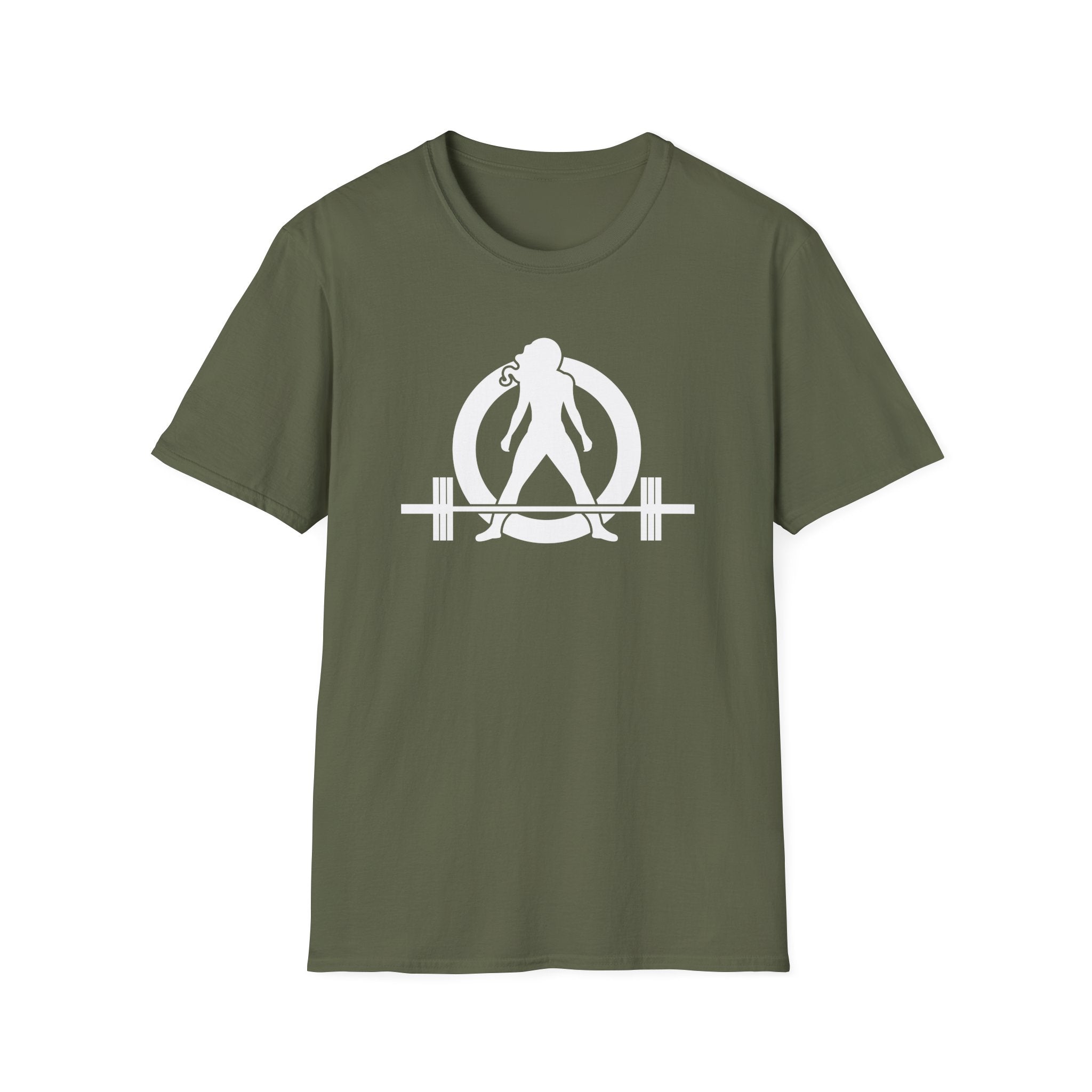 I Workout To Burn Off The Crazy - Unisex Softstyle T-Shirt - White Logo Front & Back