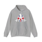 UK Logo - Unisex Heavy Blend Hooded Sweatshirt -  Plain Back