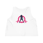 Women's Dancer Cropped Tank Top - Classic Color Logo Front